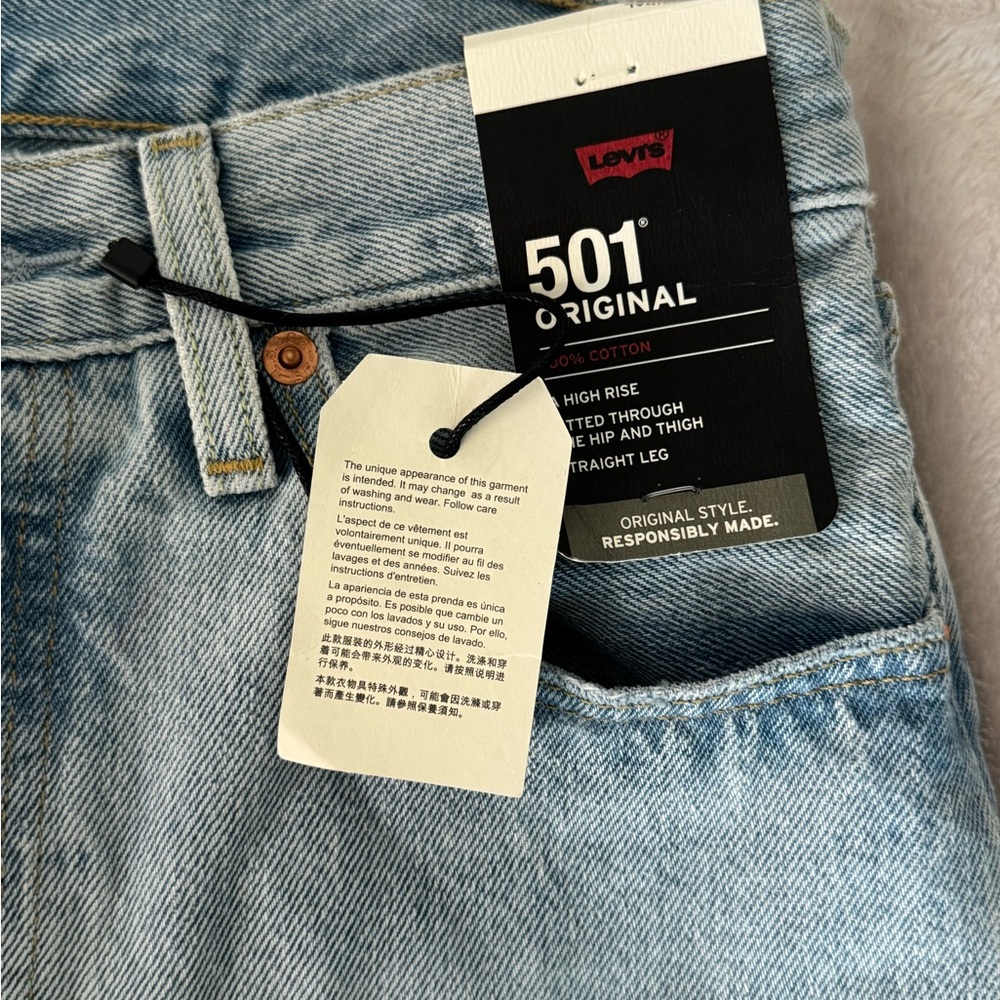 Levi's Blue Straight Leg Jeans Vintage-Inspired